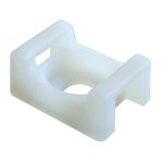   TRACON CSTALP-3 Csavarozható, 2oldalt fűzhető kábelkötegelő talp, natúr 12.8×7mm, d=3.3mm, PA6.6