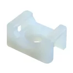   TRACON CSTALP Csavarozható, 2oldalt fűzhető kábelkötegelő talp, natúr 15×10mm, d=3.5mm, PA6.6