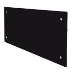   Adax Clea Wifi CW12B fűtőpanel, 34x103 cm, fekete edzett üveg előlap, 1200 W