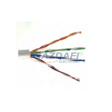 Cat5e hálózati kábel, 1000Mbit/s, szürke, 305m tekercs