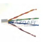 Cat6 hálózati kábel, 1000Mbit/s, szürke, 305m tekercs