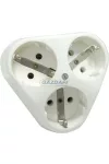 GAO D-10080 süllyesztett, földelt hármas dugalj, 250V, 16A, IP20, krém GAO D-10080 süllyesztett, földelt hármas dugalj, 250V, 16A, IP20, krém