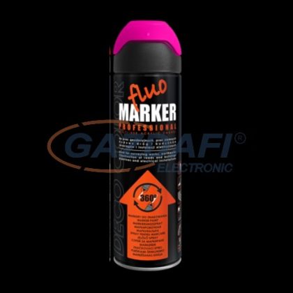   DECOCOLOR Fluo Marker 360° fluoreszkáló jelző spray, 500ml, pink