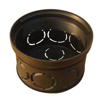   TRACON D70 Perforated junction box recessed, black 70 × 45mm, IP44, 100 pcs / pack