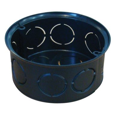 TRACON D70SZ Perforált szerelvénydoboz süllyesztett, sima, fekete 72×36mm