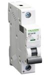 TRACON DC-1C-16 Egyenáramú kismegszakító PV rendszerekhez, 1 pólus, C kar. 16A, 220V DC