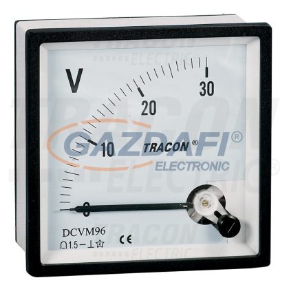   TRACON DCVM48-120 Analóg egyenáramú voltmérő 48×48mm, 120V DC