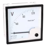   TRACON DCVM96-120 Analóg egyenáramú voltmérő 96×96mm, 120V DC