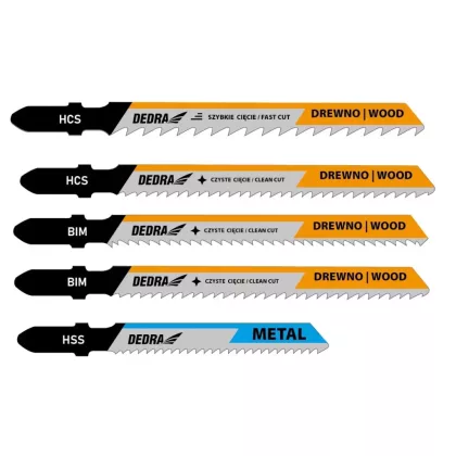 DEDRA 08T003 Pengekészlet dekopírfűrészhez 5db