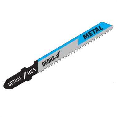 DEDRA 08T031 Pengék dekopírfűrészhez 76,5/50mm, fém, HSS, T, 2db