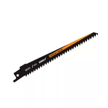 DEDRA 08T211 Fűrészlapok szablyafűrészhez 150/125mm, fa, HCS, 3db