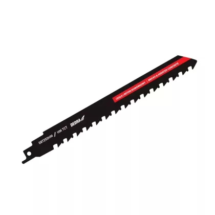   DEDRA 08T250HM Fűrészlap szablyafűrészhez 240/190mm, gázbeton, HM