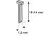 DEDRA 11Z310 Tűzőgép szeg 10mm, 1000db/csomag, D11T, 1,2mm