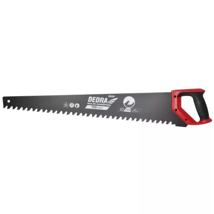 DEDRA 1227 Gázbeton fűrész 700mm, 17 fog, gumi markolat