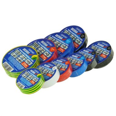 DEDRA 12VTZ1903 Elektromos szigetelőszalag PVC mix 19mmx10m készlet 6db