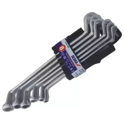   DEDRA 1404 Gyűrűkulcs készlet,CrV, 6db, 6-7, 8-9, 10-11, 12-13, 14-15, 16-17