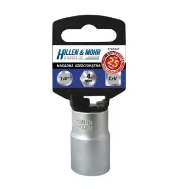 DEDRA 17A310Z Hatlapú 1/2" dugókulcs 10mm, PVC tartóval