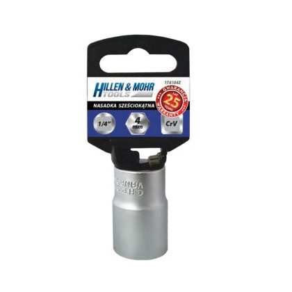   DEDRA 17A322Z Hatlapú 1/2" dugókulcs 22mm, PVC tartóval