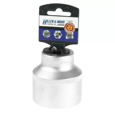 DEDRA 17A424Z Hatlapú 3/4" dugókulcs 24mm, PVC tartóval