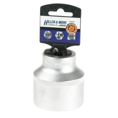 DEDRA 17A432Z Hatlapú 3/4" dugókulcs 32mm, PVC tartóval