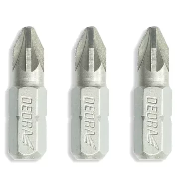 DEDRA 18A07S01 Csavarhúzó bitkészlet  Pozidriv PZ1/2/3x25mm, blister