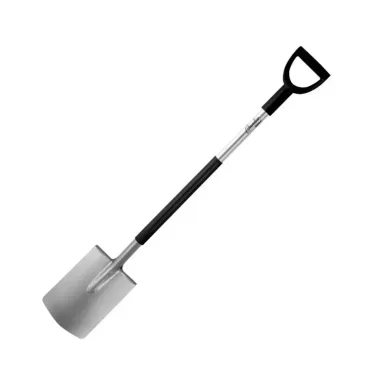 DEDRA 80B006 Egyenes ásó fém nyél, D típusú műanyag fogantyú 122cm