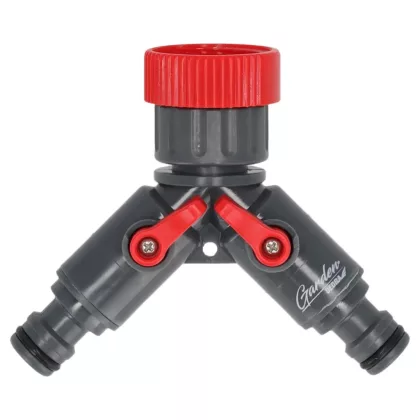   DEDRA 80N002L Kettős csapcsatlakozó 1/2"-3/4", ömlesztve
