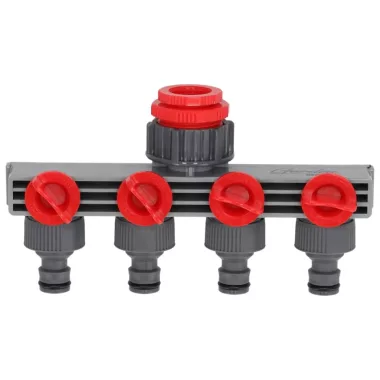 DEDRA 80N003K Négyes csapcsatlakozó 1/2"-3/4"-1", kártya