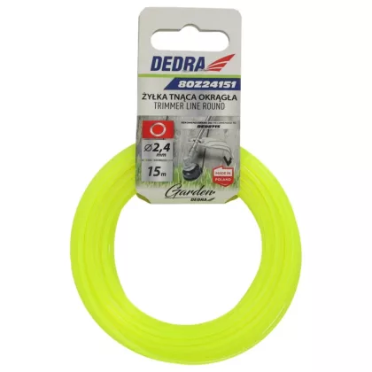 DEDRA 80Z24151 Vágódamil kör keresztmetszetű 2,4mmx15m