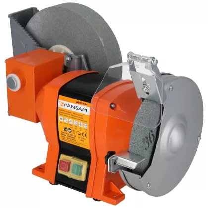 DEDRA A067130 Dupla köszörűkorongos asztali köszörű 250W, köszörűkorong méret 150x20x12,7mm, elektromágneses biztonsági kapcsoló