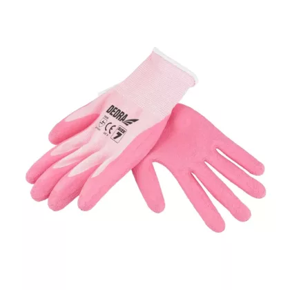   DEDRA BH1007R07 Latex védőkesztyű, habosító kesztyű, 7méret