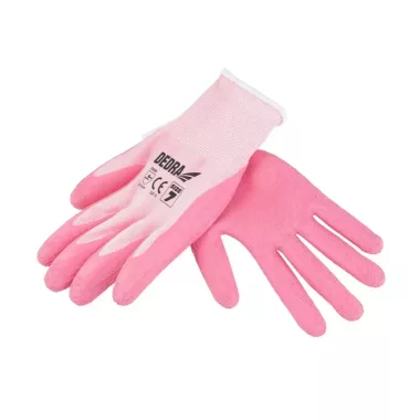 DEDRA BH1007R08 Latex védőkesztyű, habosító kesztyű, 8méret