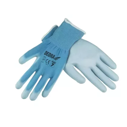 DEDRA BH1009R07 PU védőkesztyű, 7 méret