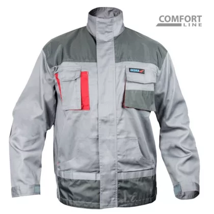   DEDRA BH3BL-XL Védőkabát XL/56 méretben, szürke, Comfort line, 190g/m2 grammatúra