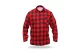 DEDRA BH51F1-M Flanel ing piros, méret M, 100% pamut