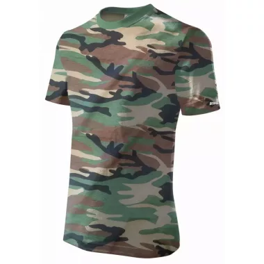 DEDRA BH5TM-S Férfi rövid ujjú póló S, camo, 100% pamut