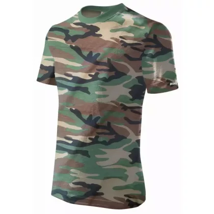 DEDRA BH5TM-XL Férfi rövid ujjú póló XL, camo, 100% pamut
