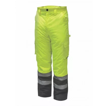   DEDRA BH80SP1-XXL Bélelt nadrág fényvisszaverős, méret XXL, sárga