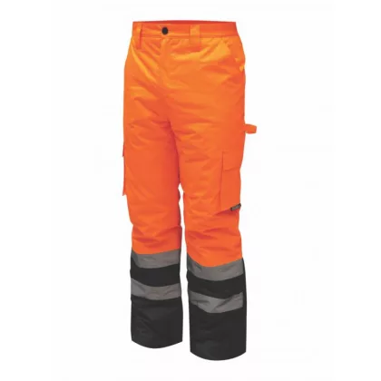   DEDRA BH80SP2-XXXL Bélelt nadrág fényvisszaverős, méret XXXL, narancs