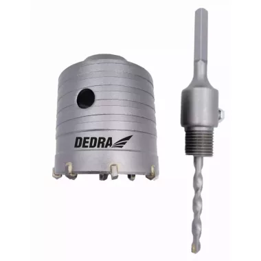 DEDRA DED1505-X Koronás fúró HEX, 65mm, fúróvezetővel