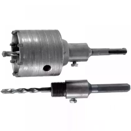   DEDRA DED1506-2 Koronás fúró SDS plusz, 80mm, fúróvezetővel