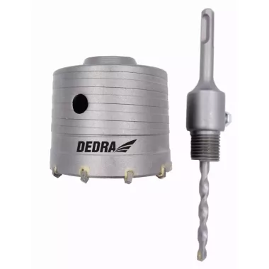 DEDRA DED1506-D Koronás fúró SDS plusz, 80mm, fúróvezetővel