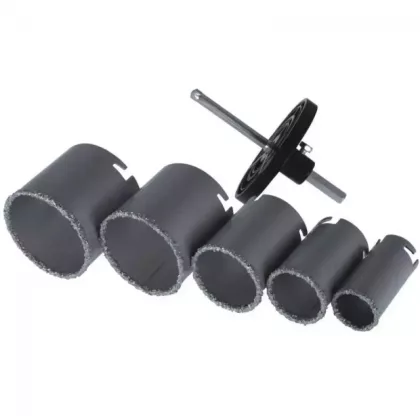   DEDRA DED1517 Wolframkarbid bevonatú körvágó készlet 33, 43, 53, 67, 73mm