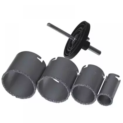   DEDRA DED1518 Wolframkarbid bevonatú körvágó készlet 33, 53, 67, 73mm