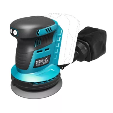 DEDRA DED7062 Akkumulátoros excentercsiszóló 18 V 125mm, szénkefe nélküli