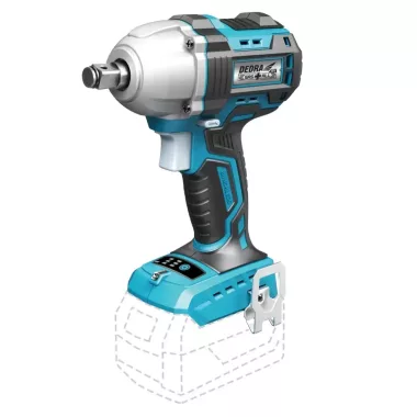 DEDRA DED7147 Akkumulátoros ütvecsavarozó 450 Nm 1/2" kefenélküli DEDRA DED7147 Akkumulátoros ütvecsavarozó 450 Nm 1/2" kefenélküli