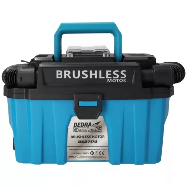 DEDRA DED7174 Akkumulátoros műhelyporszívó, szénkefe nélküli 18V 10L