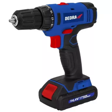 DEDRA DED7878 Akkumulátoros fúró csavarozó 14,4V, 1,5Ah, 1h, 0-400/0-1350rpm