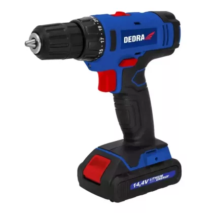   DEDRA DED7878B Akkumulátoros fúró csavarozó 14,4V, 1,5Ah, 1h, 0-400/0-1350rpm