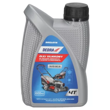 DEDRA DEGL07A Motorolaj, 
négyütemű motoros fűnyíró gépekhez 0,6L SG/CD-30